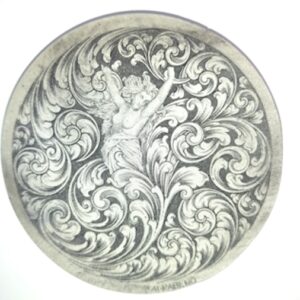 Lady In Scrolls