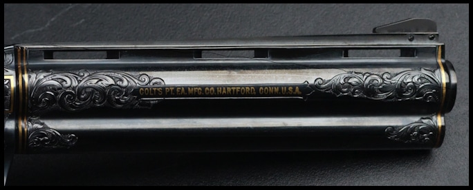 detail of the Colt Python .357 Magnum 7 1/2 Barrel