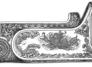 Casting of side metal of a shotgun